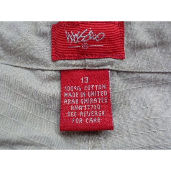 Mossimo Jr. Women's Rip Stop Size 13 Tan Cargo Drawstring Cuffs Pants (32 x 31) - Picture 8 of 8